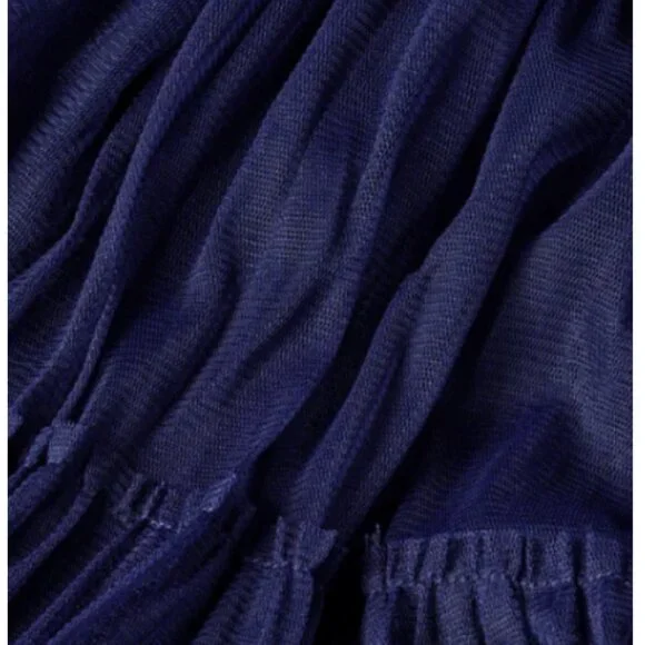 Hill House Home Collection "Ellie" Tulle Nap Dress Navy XS - Picture 4 of 6